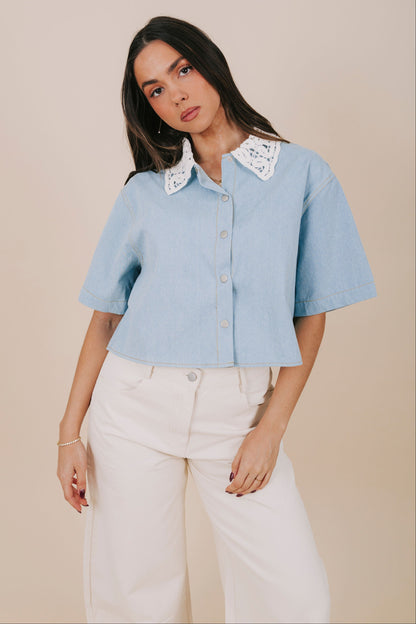 Delicate Denim Top