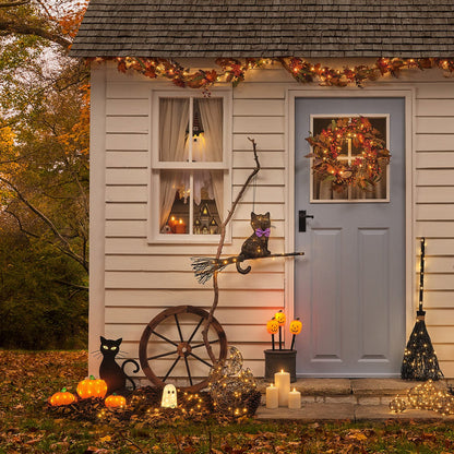 Spooky LED Wooden Halloween House Decoration