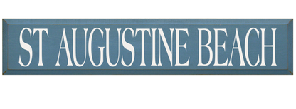 St Augustine Beach Wooden Sign