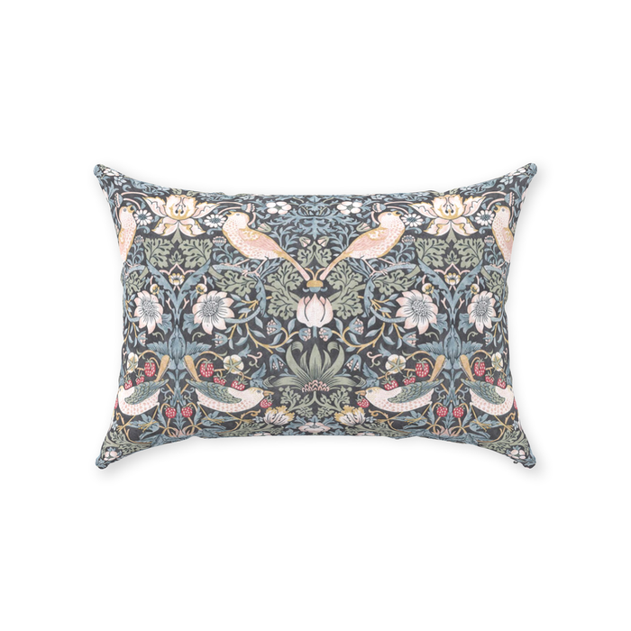 Strawberry Thief Cotton Throw Pillows William Morris Ink