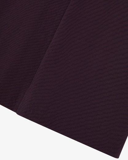 STRETCH COLUMN MIDI SKIRT - PLUM