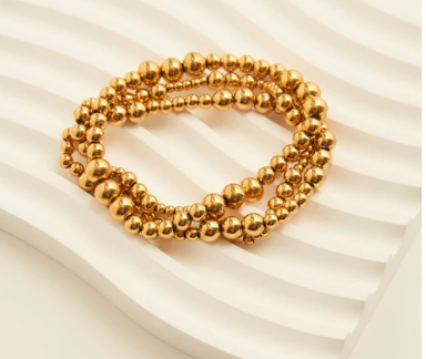 Stretch Graduated Ball Bracelet