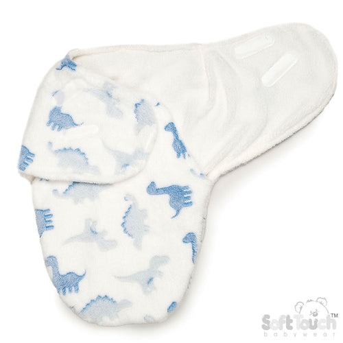 Swaddle Bag - White/Dino(NB-3m) (PK6) SW112W