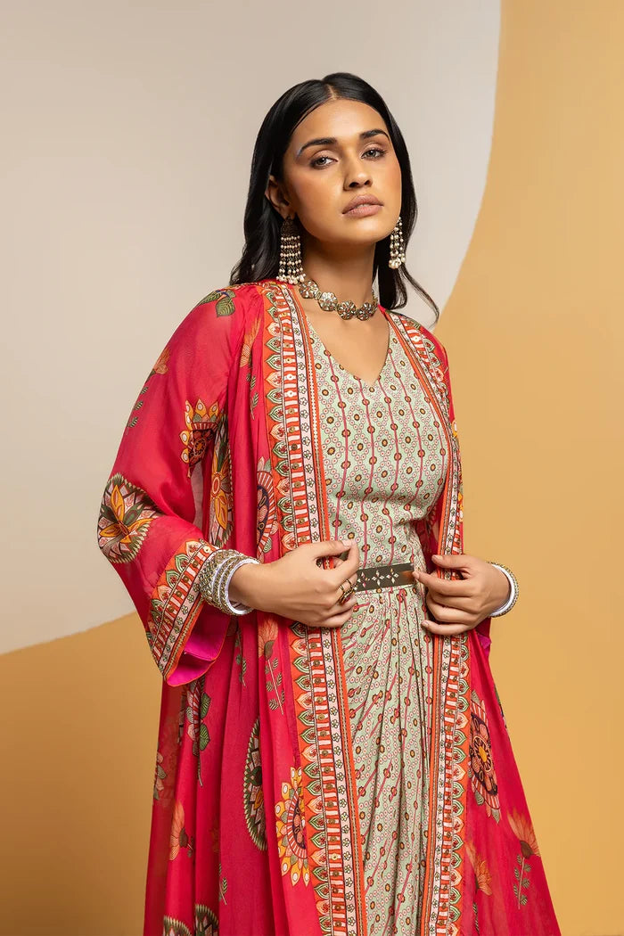 Taarani Drape Dress Set