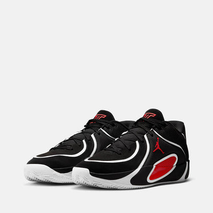 Front view of the Jordan Tatum 4 'Bloodline'.