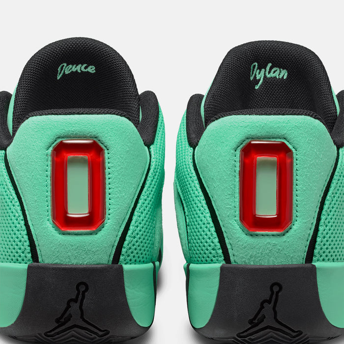Up close, rear view of the Jordan Tatum 4.