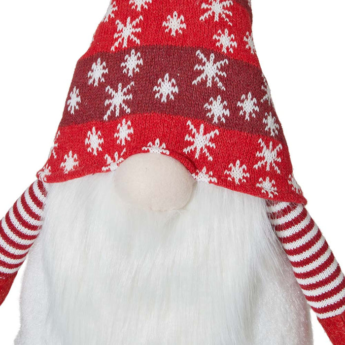 Telescoped Fabric Christmas Gnome Standing Décor