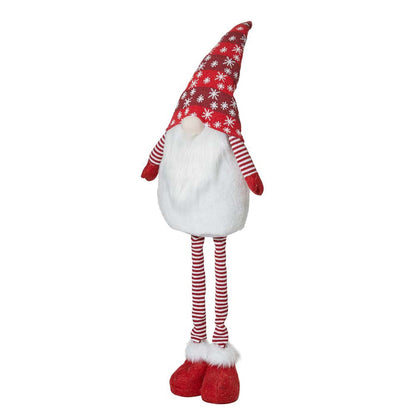 Telescoped Fabric Christmas Gnome Standing Décor