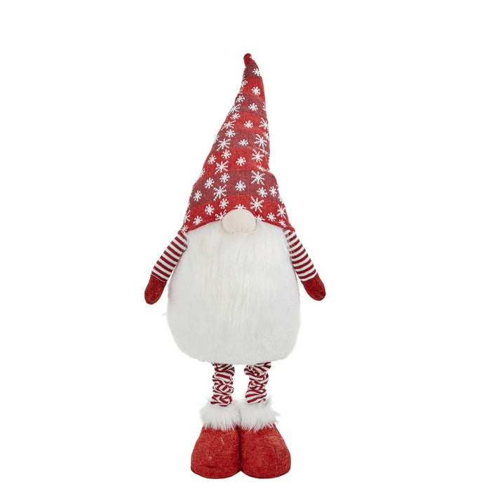 Telescoped Fabric Christmas Gnome Standing Décor