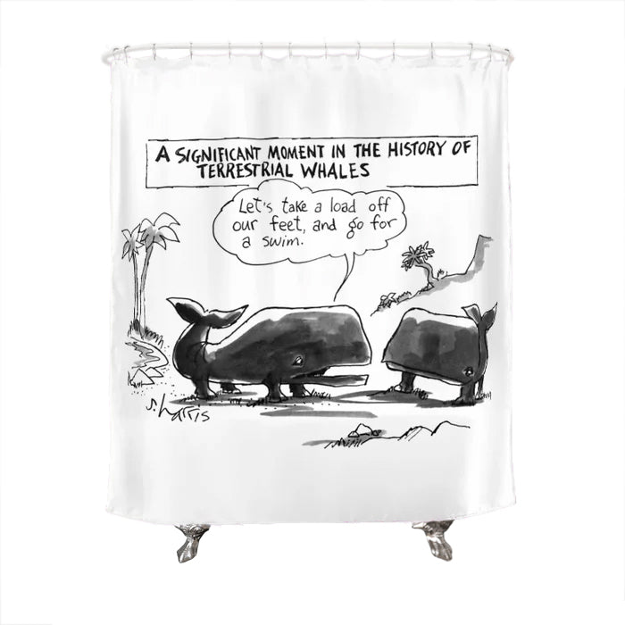 Terrestrial Whales Shower Curtain