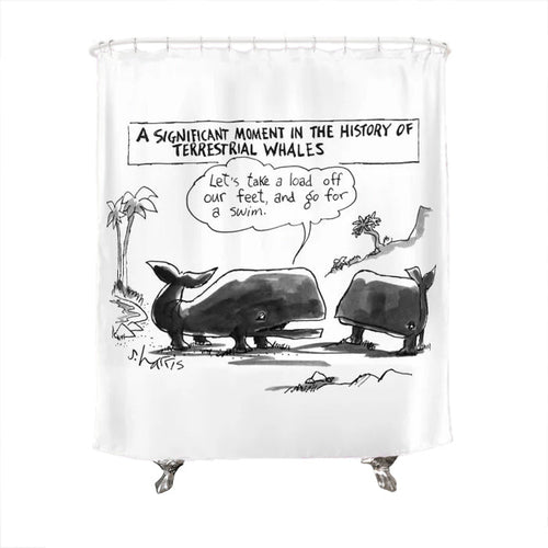 Terrestrial Whales Shower Curtain