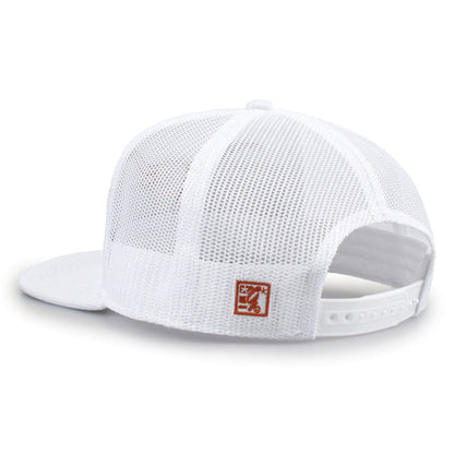 University of Texas Class of '92 trucker hat, angled rear view showing mesh panels and snapback closure