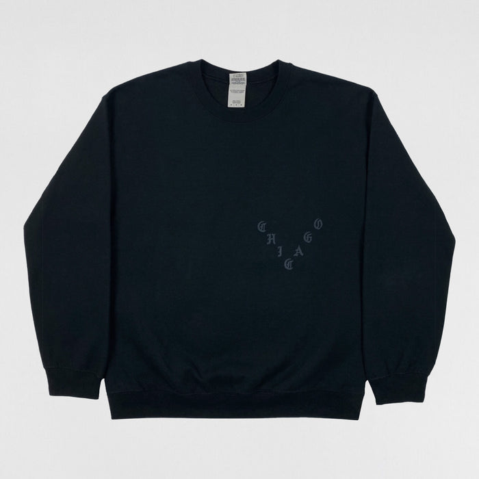 The Life of Pablo 2016 Chicago 'Perfect' Crewneck In Black