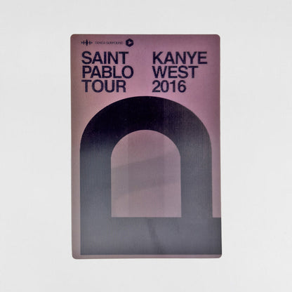 The Life of Pablo 2016 VIP Hologram Tour Pass