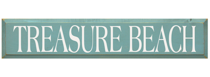 Treasure Beach Wooden Sign