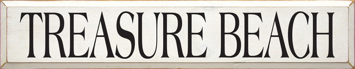 Treasure Beach Wooden Sign