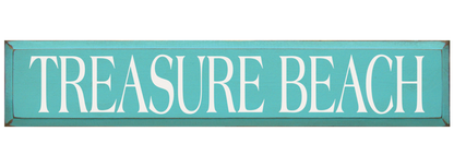 Treasure Beach Wooden Sign