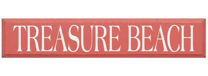 Treasure Beach Wooden Sign