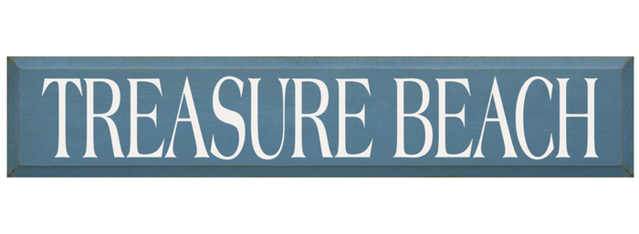 Treasure Beach Wooden Sign