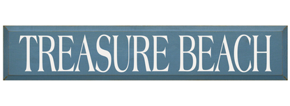 Treasure Beach Wooden Sign