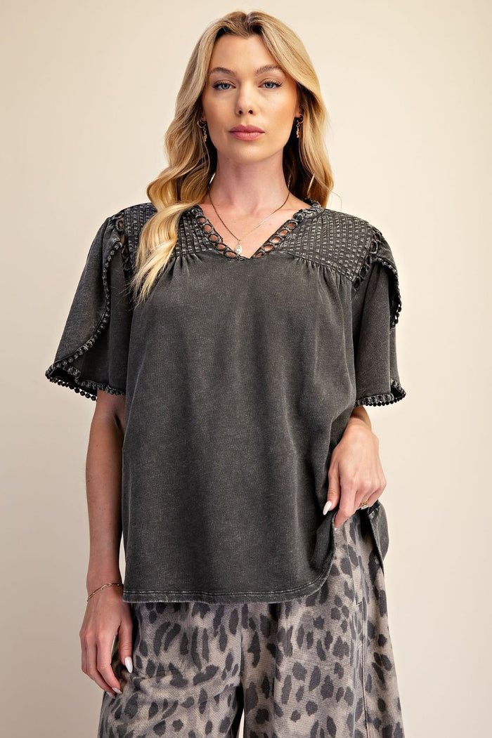 Tulip Washed Knit Top