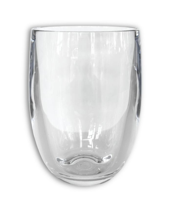 Unbreakable Stemless Wine Glass 13oz. Set of Six