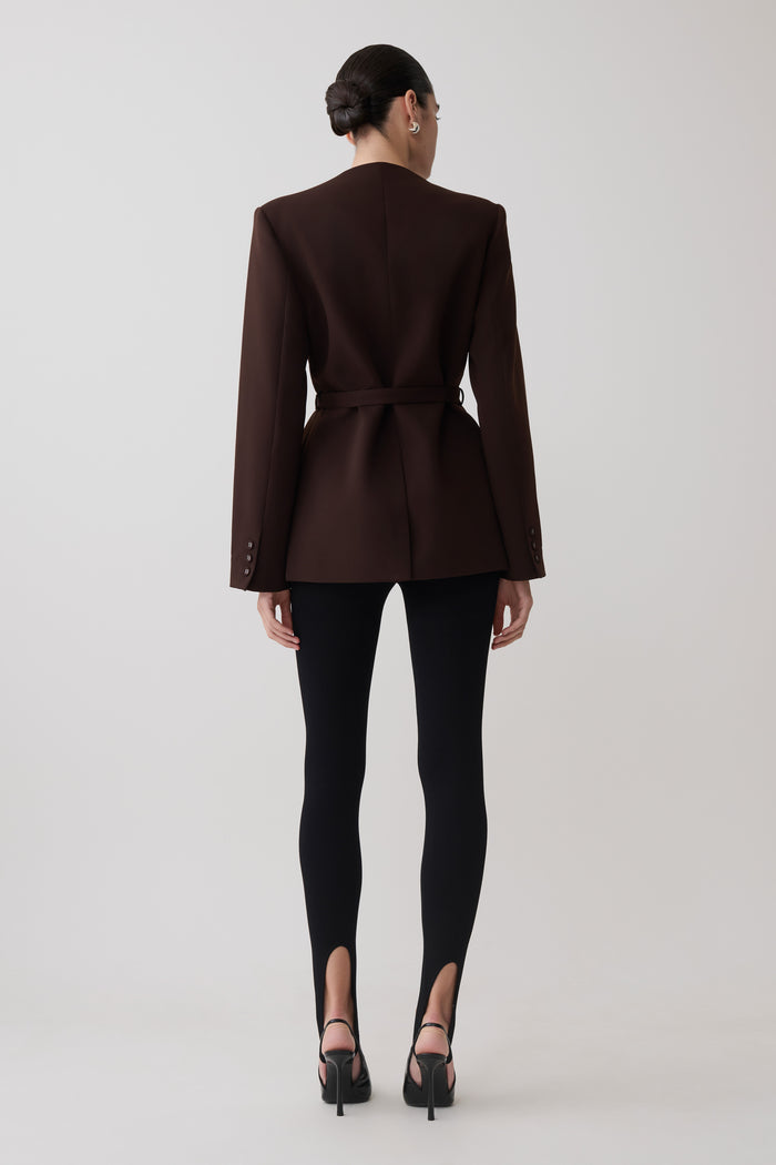 Valerie Stirrup Leggings - Black