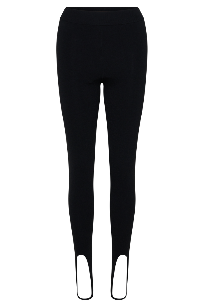 Valerie Stirrup Leggings - Black