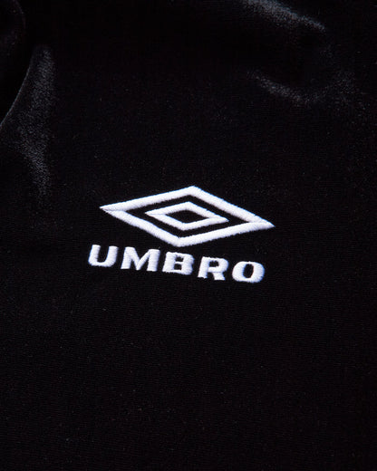 Umbro Velvet Masked Zip Hoodie Black Sweatshirts Hoodies UBMW0673JY188 BLK0001