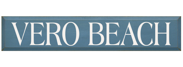 Vero Beach Wooden Sign