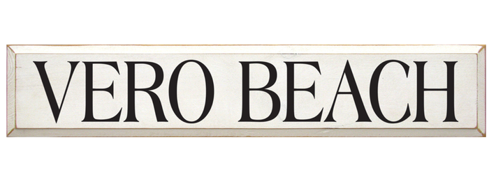 Vero Beach Wooden Sign