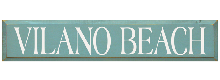 Vilano Beach Wooden Sign