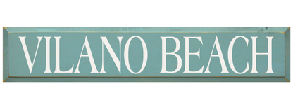 Vilano Beach Wooden Sign