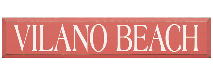 Vilano Beach Wooden Sign