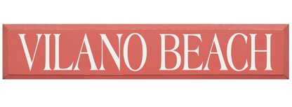 Vilano Beach Wooden Sign