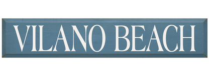 Vilano Beach Wooden Sign