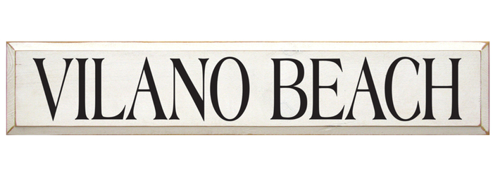 Vilano Beach Wooden Sign