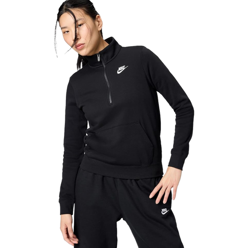 Nike W NSW CLUB FLEECE 1/4 ZIP TOP