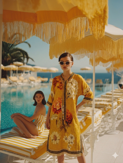 Wandera Yellow Linen Dress