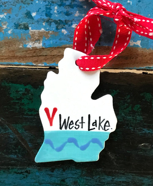 West Lake Ceramic Ornament
