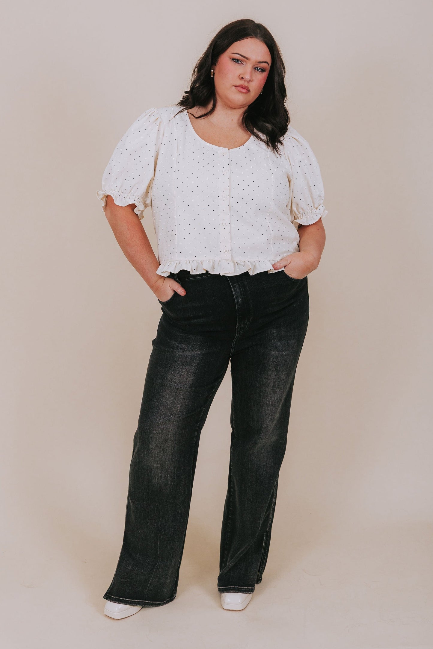 PLUS SIZE - Cookies And Cream Top