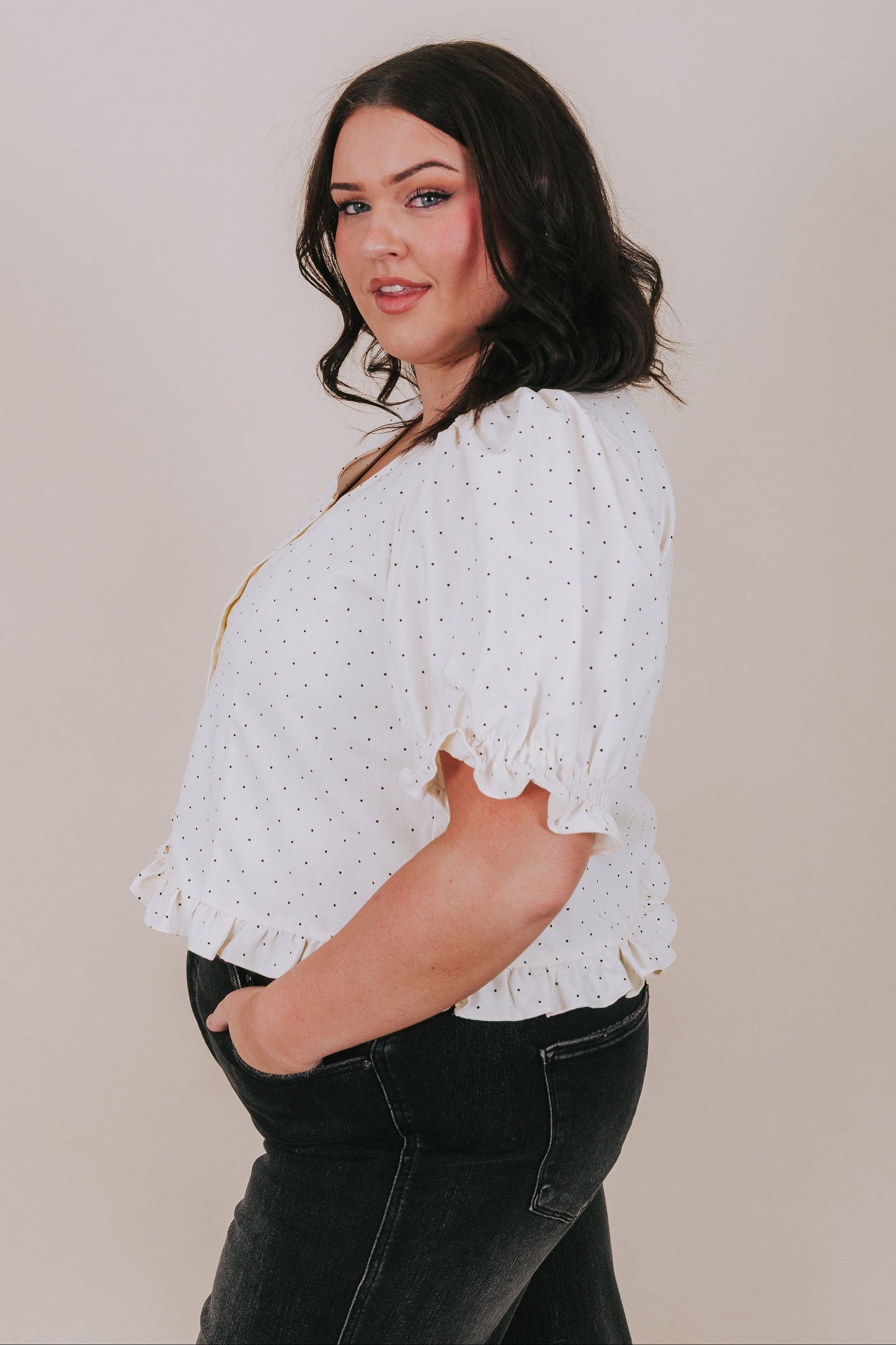 PLUS SIZE - Cookies And Cream Top