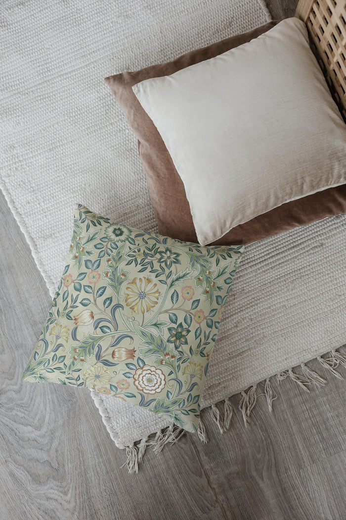 Wilhelmina Orkney Outdoor Pillow William Morris Sage Green