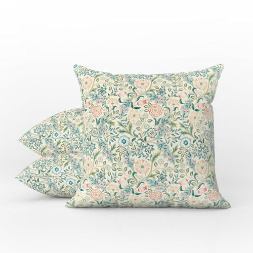 Wilhelmina Outdoor Pillow William Morris Ivory