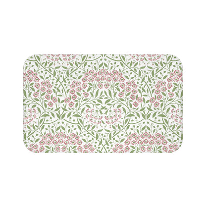 William Morris Bath Mat Floral Pink Green