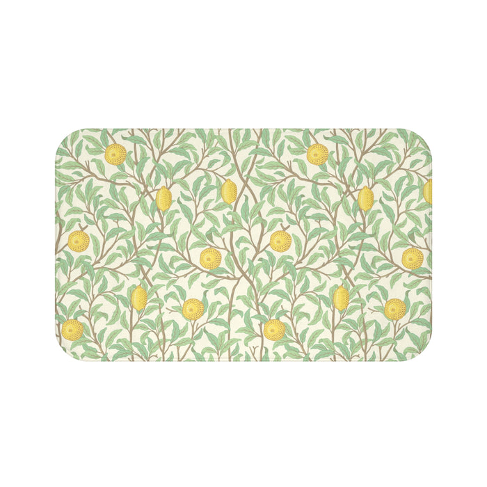 William Morris Bath Mat Lemons