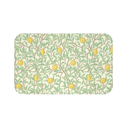 William Morris Bath Mat Lemons