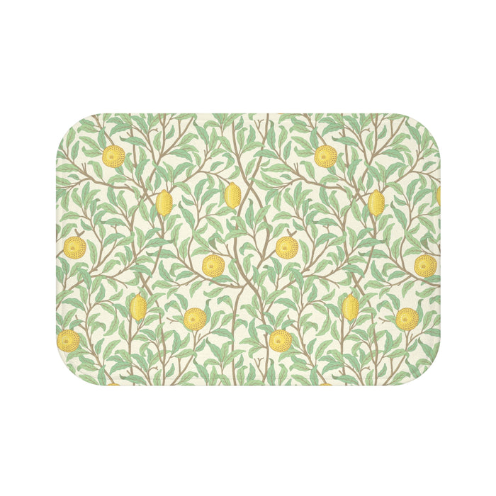 William Morris Bath Mat Lemons