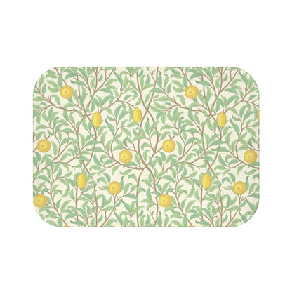 William Morris Bath Mat Lemons