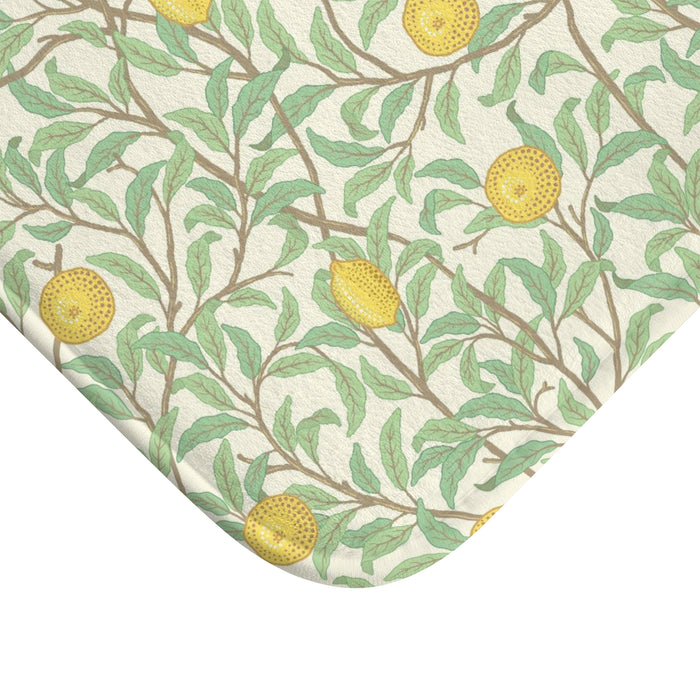William Morris Bath Mat Lemons
